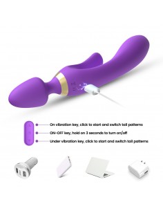 Magic Wand purple - Wibratory Magic Wand - 1 2