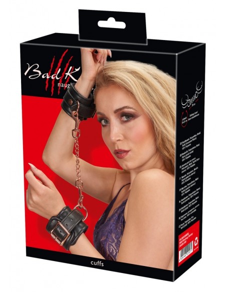 Bad Kitty Cuffs black - Kajdanki erotyczne - 5