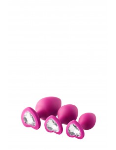FLIRTS ANAL TRAINING KIT GEM STONE PINK - Zestawy Korków Analnych - 1
