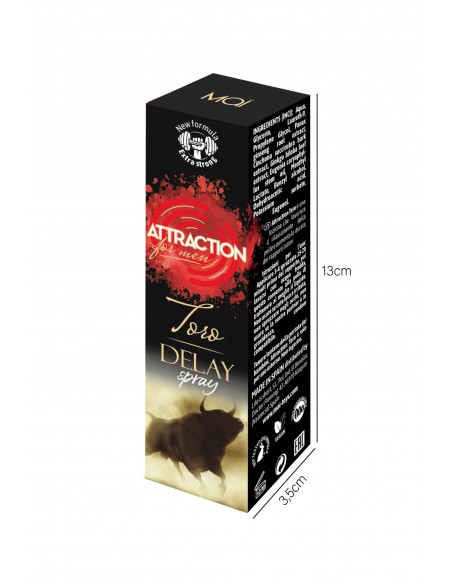 MAI RETARDING SPRAY ATTRACTION TORO 30ML - Środki na opóźnienie wytrysku - 6