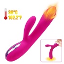 Wibrator Joker Heating z podgrzewaniem i podwójną stymulacją punktu G i łechtaczki, 22 cm - 4