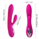 Wibrator Joker Heating z podgrzewaniem i podwójną stymulacją punktu G i łechtaczki, 22 cm - 7