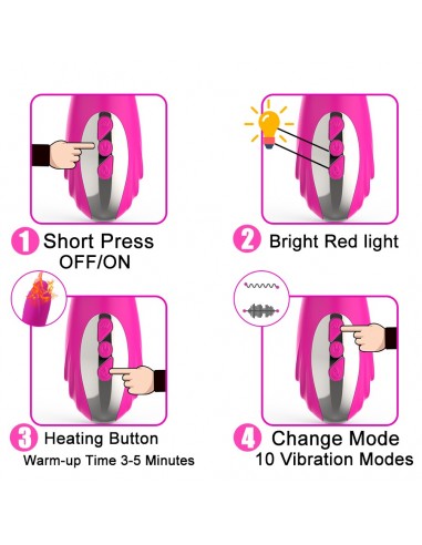 Wibrator Króliczek Joker Heating Double Vibrating Massage Stick - Wibratory Króliczki - 8