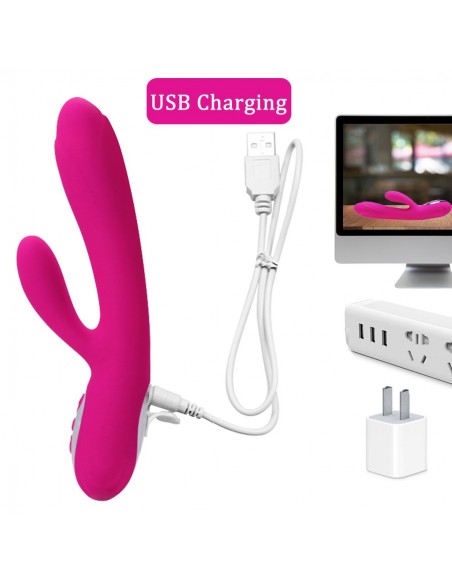 Wibrator Króliczek Joker Heating Double Vibrating Massage Stick - Wibratory Króliczki - 9