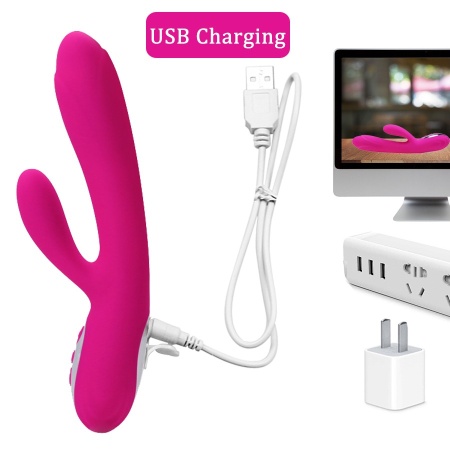 Wibrator Joker Heating z podgrzewaniem i podwójną stymulacją punktu G i łechtaczki, 22 cm - 9