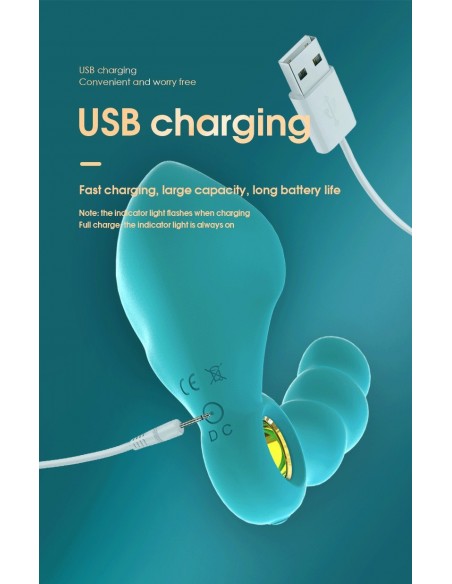 Stymulator-Angelo Male Prostate Triple Stimulation (blue) - Masażery i stymulatory prostaty - 9