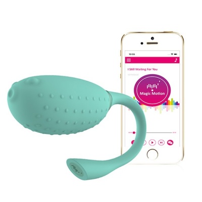 Wibrator Fugu Smart Wearable 3,4 x 3,4 x 6,9 cm turkusowy - 1