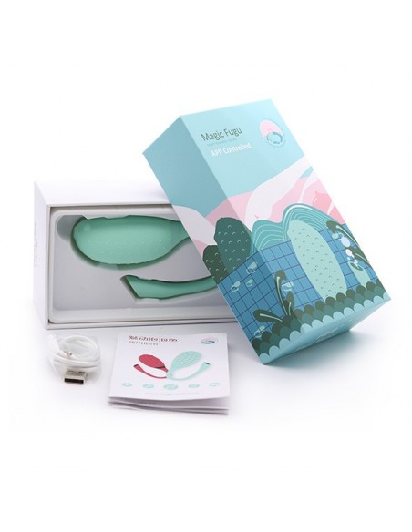 Magic Motion - Fugu Smart Wearable Vibrator Green - WIBRATORY STEROWANE TELEFONEM - 10