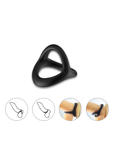 Tresor black - Pierścienie erekcyjne niewibrujące - 7