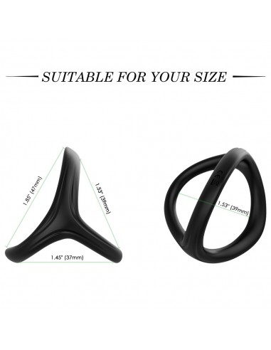 Tresor black - Pierścienie erekcyjne niewibrujące - 8