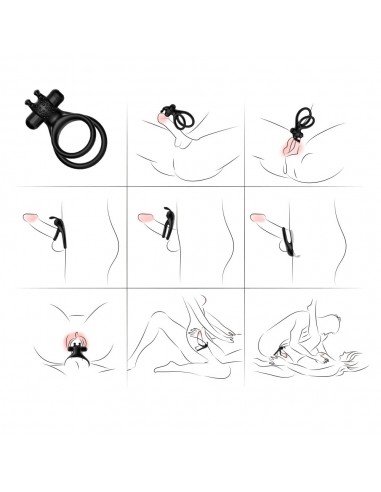 Traveler Black - Pierścienie erekcyjne wibrujące - 3