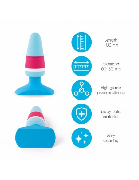 Feelztoys - Plugz Butt Plug Colors Nr. 1 - Duże Korki Analne - 2