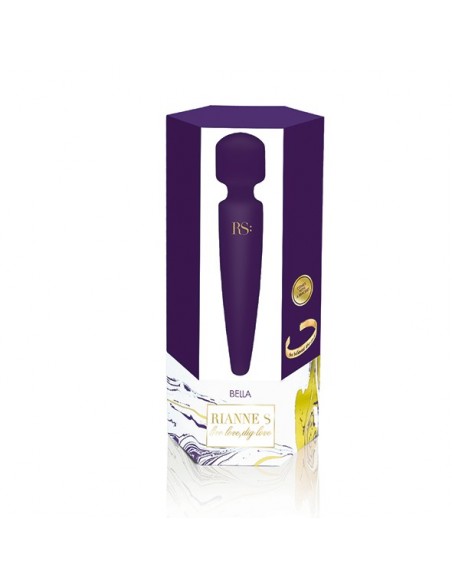 RS - Essentials - Bella Mini Body Wand Deep Purple - Wibratory Magic Wand - 5