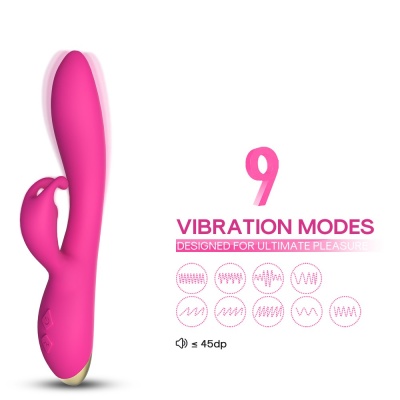 Wodoodporny wibrator królik Bonnie Różowy - 1 2