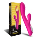 Wibrator do stymulacji łechtaczki i punktu G Spark pink - podwójna stymulacja, ogrzewanie, 9 trybów wibracji, 22,4 × 4,2 cm - 1