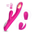 Wibrator do stymulacji łechtaczki i punktu G Spark pink - podwójna stymulacja, ogrzewanie, 9 trybów wibracji, 22,4 × 4,2 cm - 8