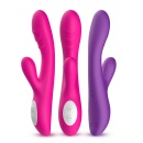 Wibrator do stymulacji łechtaczki i punktu G Spark pink - podwójna stymulacja, ogrzewanie, 9 trybów wibracji, 22,4 × 4,2 cm - 11