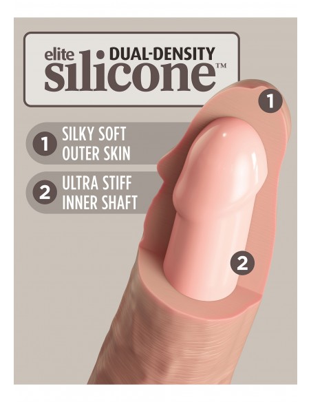 6 Inch 2Density Vibe Cock - Wibratory Realistyczne - 7