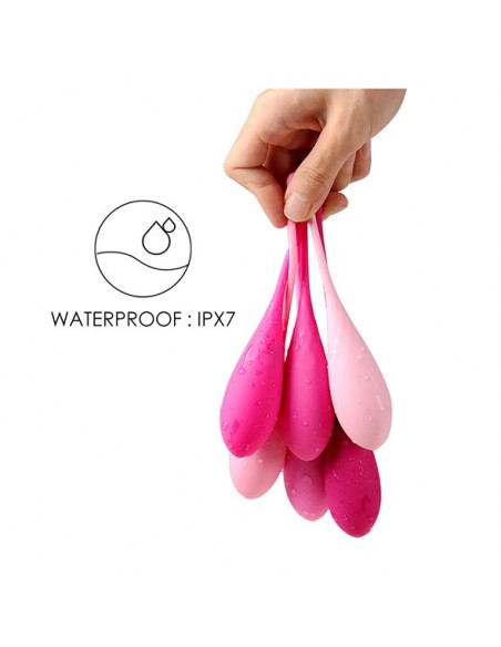FeelzToys - FemmeFit Pelvic Muscle Training Set 6 pcs - Zestawy Kulek Gejszy - 9