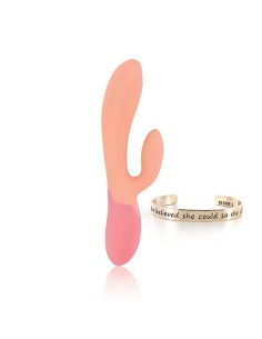 Rs - Essentials - Xena Rabbit Vibrator Peach & Coral - Wibratory Króliczki - 1