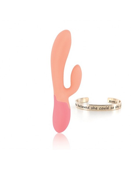 Rs - Essentials - Xena Rabbit Vibrator Peach & Coral - Wibratory Króliczki - 1