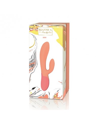 Rs - Essentials - Xena Rabbit Vibrator Peach & Coral - Wibratory Króliczki - 5