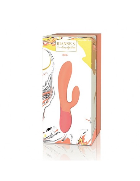 Rs - Essentials - Xena Rabbit Vibrator Peach & Coral - Wibratory Króliczki - 5