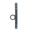 Pierścień erekcyjny z paskiem na jądra Cock & Ball Strap S/M - silikonowy, regulacja średnicy 3,5-6 cm, długość 22 cm, średnica - 3