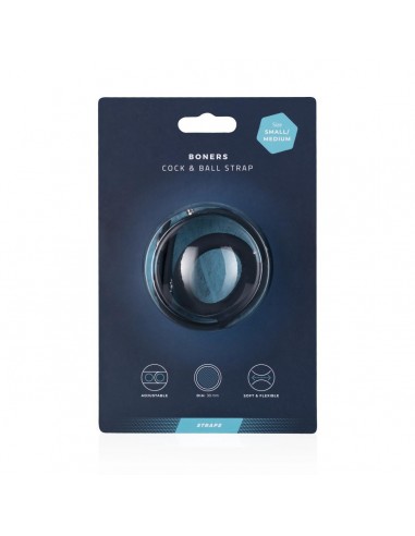 Boners Cock & Ball Strap - S/M - Strap-ony, dilda na pasku bez wibracji - 5
