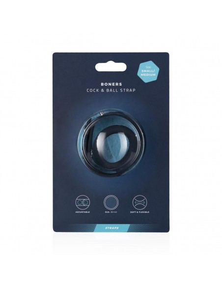 Boners Cock & Ball Strap - S/M - Strap-ony, dilda na pasku bez wibracji - 5