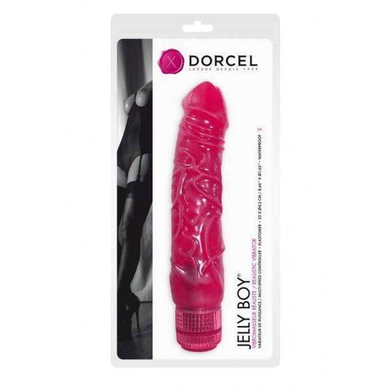 Wibrator Jelly Boy Dorcel — Realistyczny TPE Magenta 22 cm x 4,2 cm - 2