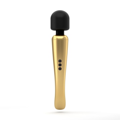 Masażer osobisty MEGAWAND GOLD - 20 poziomów wibracji, główka silikonowa, długość 29 cm - 1