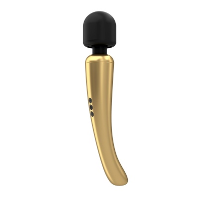 Masażer osobisty MEGAWAND GOLD - 20 poziomów wibracji, główka silikonowa, długość 29 cm - 1 2