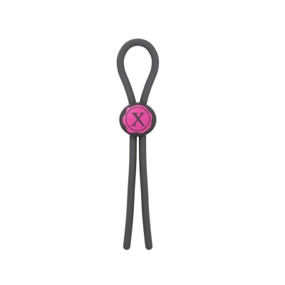Pętelka erekcyjna Lasso regulowana, silikon medyczny, przesuwka, długość 29 cm - 1