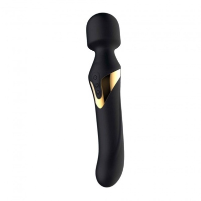 Wibrator dwufunkcyjny Dorcel Dual Orgasms Gold - rotujące kuleczki, 7 trybów wibracji, 23,5 cm - 1