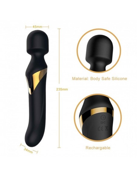 DUAL ORGASMS GOLD - Wibratory Magic Wand - 7
