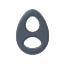 Pierścień erekcyjny Liquid-Soft Teardrop | miękki silikon, podwójny na penisa i jądra, 6,5 cm - 1