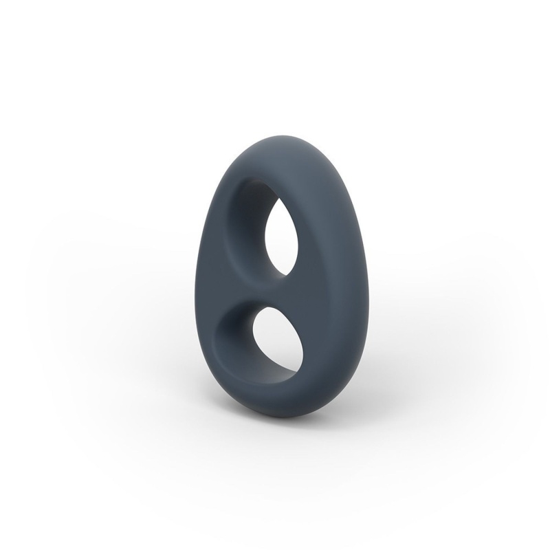 Pierścień erekcyjny Liquid-Soft Teardrop | miękki silikon, podwójny na penisa i jądra, 6,5 cm - 2