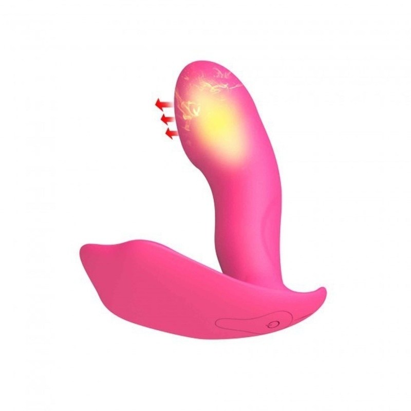 Wibrator wielofunkcyjny Dorcel Secret Clit z funkcją nagrzewania do 45°C, ruchomą główką i długością 7 cm - 9