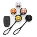 Treningowe kulki gejszy DORCEL Training Balls - 5 stopniowanych mas (20-65 g), wibrująca kulka z pilotem, Ø 17 mm - 1