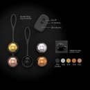 Treningowe kulki gejszy DORCEL Training Balls - 5 stopniowanych mas (20-65 g), wibrująca kulka z pilotem, Ø 17 mm - 6