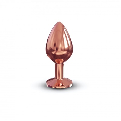 Korek analny DIAMOND PLUG M - metalowy, stożkowy, Ø 3,4 cm, długość 8,3 cm - 1 2