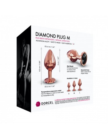 DIAMOND PLUG M - Korki analne stalowe - 5