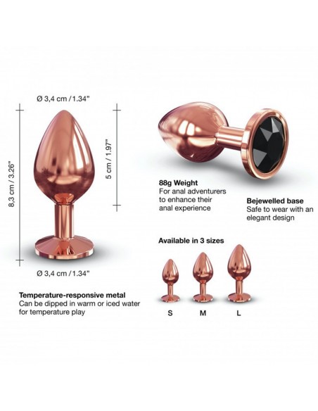 DIAMOND PLUG M - Korki analne stalowe - 6
