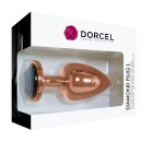 Korek analny DIAMOND PLUG L ze stopu aluminium z diamentem, długość 9,5 cm, średnica 4,1 cm, płaska podstawa - 4