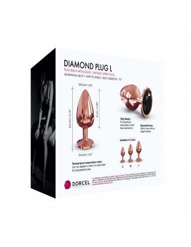 DIAMOND PLUG L - Korki analne stalowe - 5