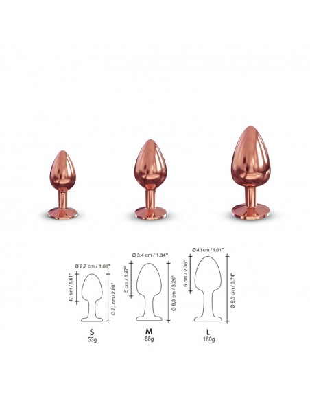DIAMOND PLUG L - Korki analne stalowe - 7