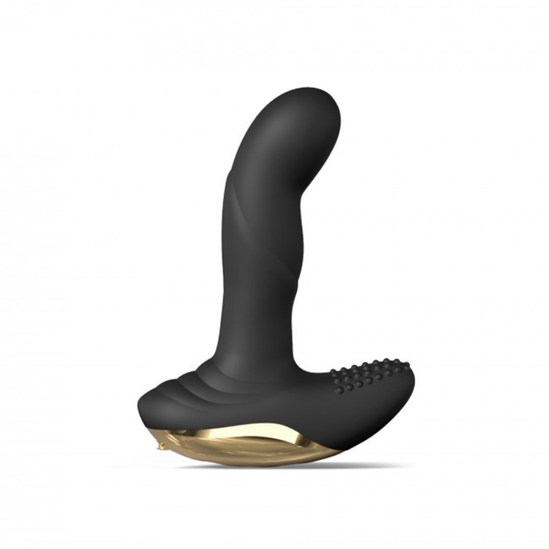 Masażer prostaty P-Finger z 7 trybami pulsacji i podgrzewaniem do 42°C, wymiary 13,5 x 10 cm, średnica 3,1 cm - 4