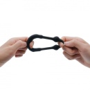 Pierścień erekcyjny STRONGER RING z płynnego silikonu z 3 metalowymi wypustkami, średnica wewnętrzna 3,5 cm - 5