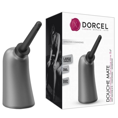 Irygator intymny Douche Mate z 6 dyszami 360°, zbiornik 350 ml, silikon medyczny, długość 22 cm, końcówka 11 cm - 1 2